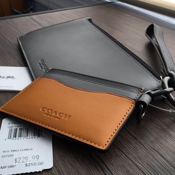 πΊHPπΊ NWT COACH Slg Trio In Colorblock!!! - Picture 1 of 10